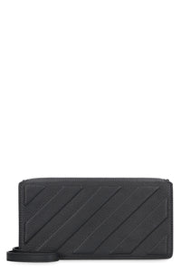 Pebbled leather clutch